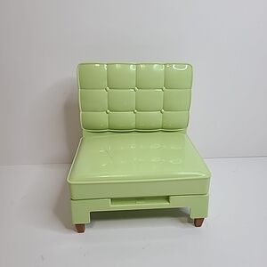 2005 Barbie Totally Real Doll House Furniture Green Chair